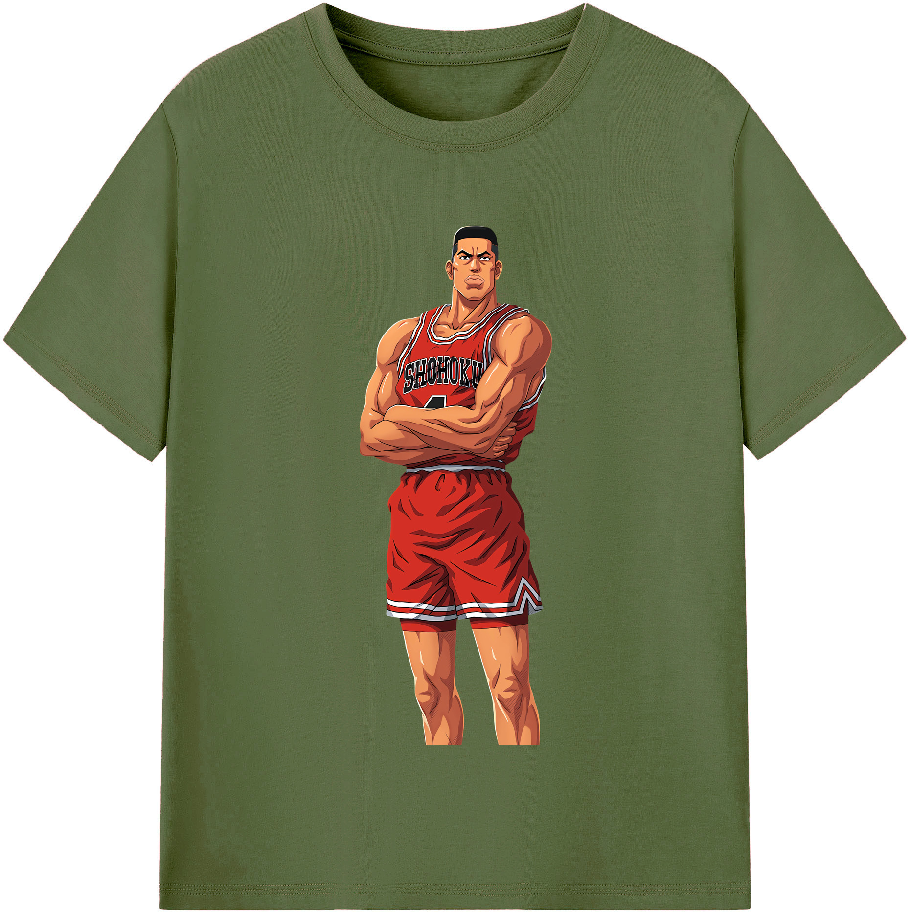 SLAM DUNK／スラムダンク 綿100％半袖Tシャツ（フロントプリント）